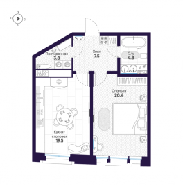 Продажа 1-комн квартиры в новостройке Санкт-Петербург г., Пряжки реки наб., к. 1 Продажа 1-комн квартиры в новостройке Санкт-Петербург г., Пряжки реки наб., к. 1