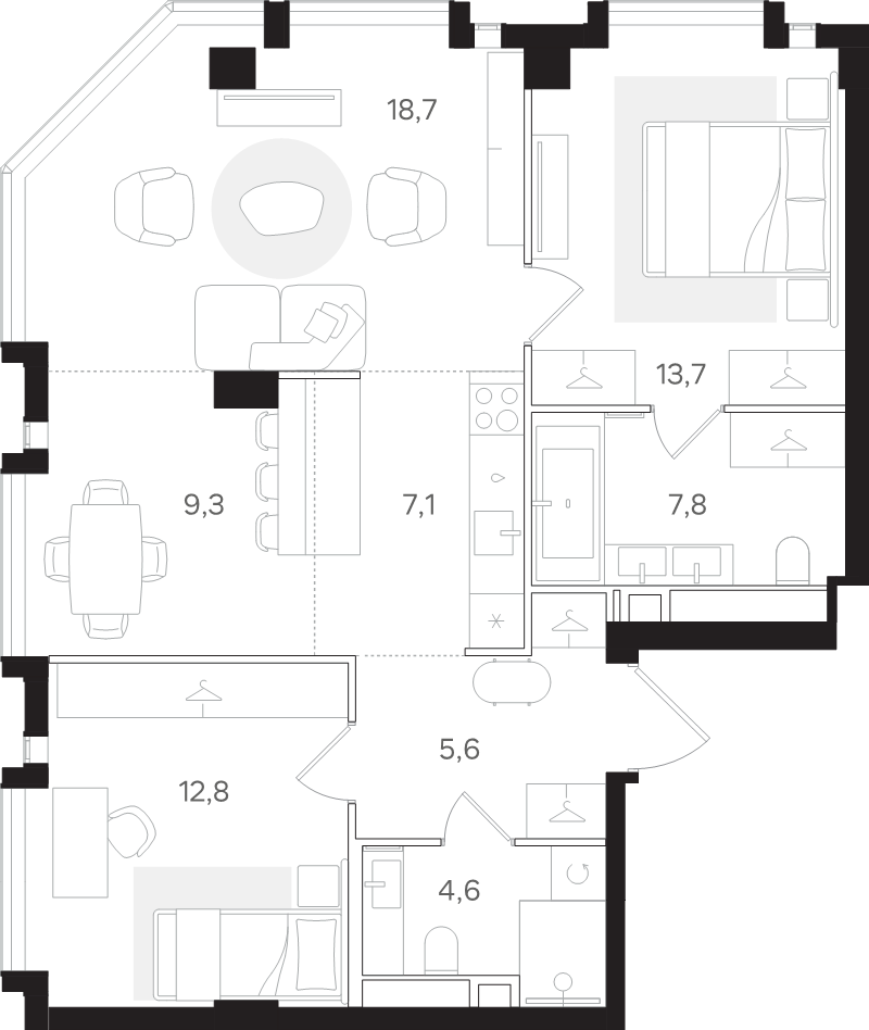 Продажа 2-комн квартиры в новостройке Москва г., Большая Тульская ул.,  к. А