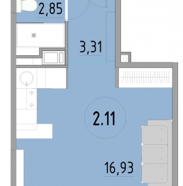 Продажа студии Санкт-Петербург г., 3-й Рабфаковский пер.,  к. 1