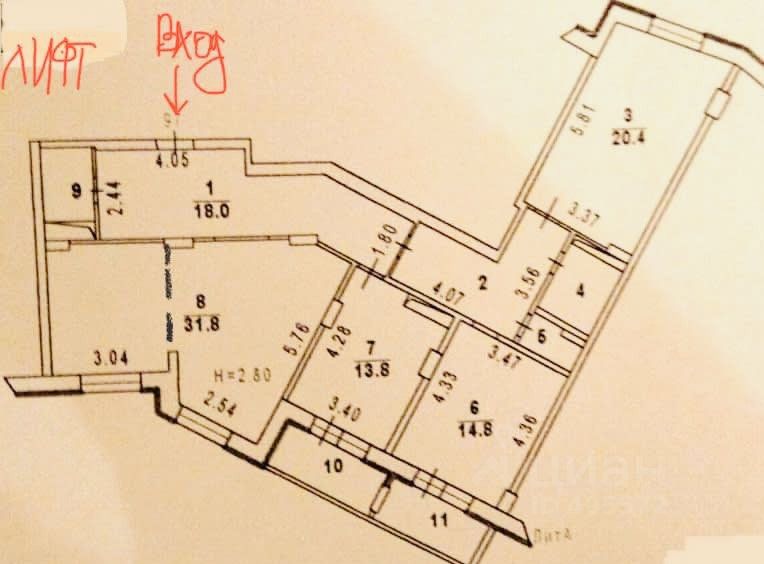 Продажа 3-комн квартиры на вторичном рынке Сергиев Посад, проспект Красной Армии, 238
