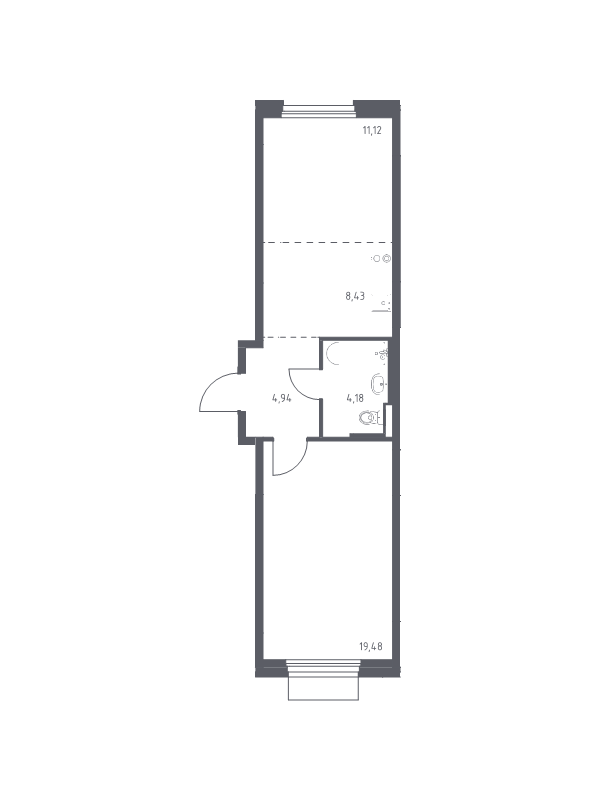 Продажа 1-комн квартиры в новостройке Кокошкино д.п., Проектируемый проезд № 7008,  к. 25