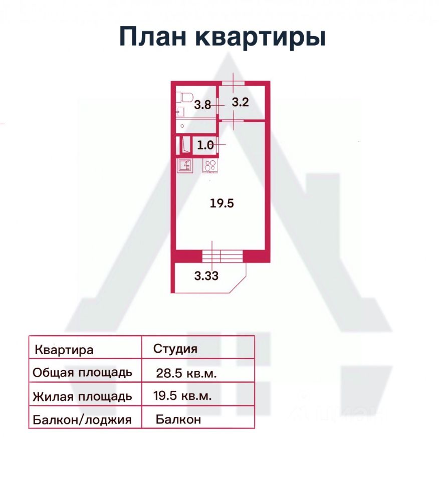 Продажа студии улица Русановская, 19к3