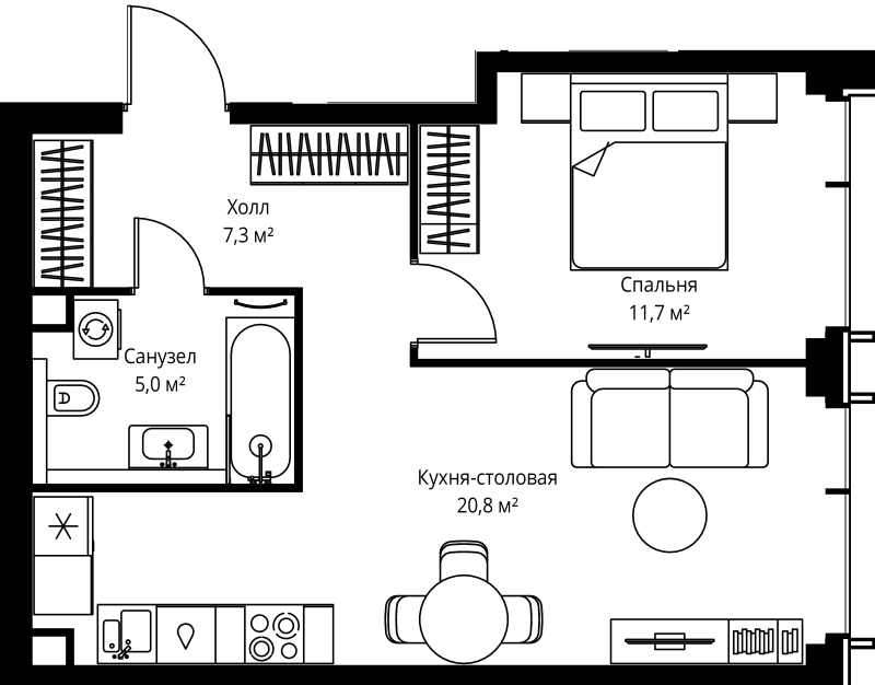 Продажа 1-комн квартиры в новостройке Москва г., Верейская ул.,  к. 1.5