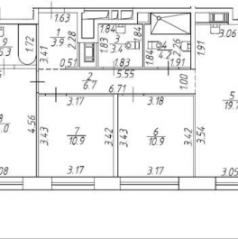 Продажа 3-комн квартиры на вторичном рынке Крузенштерна пр-кт,  д. 13,  к. 1