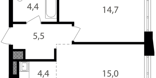 1-комн квартира Москва г., Кирпичный пер.,  к. 1