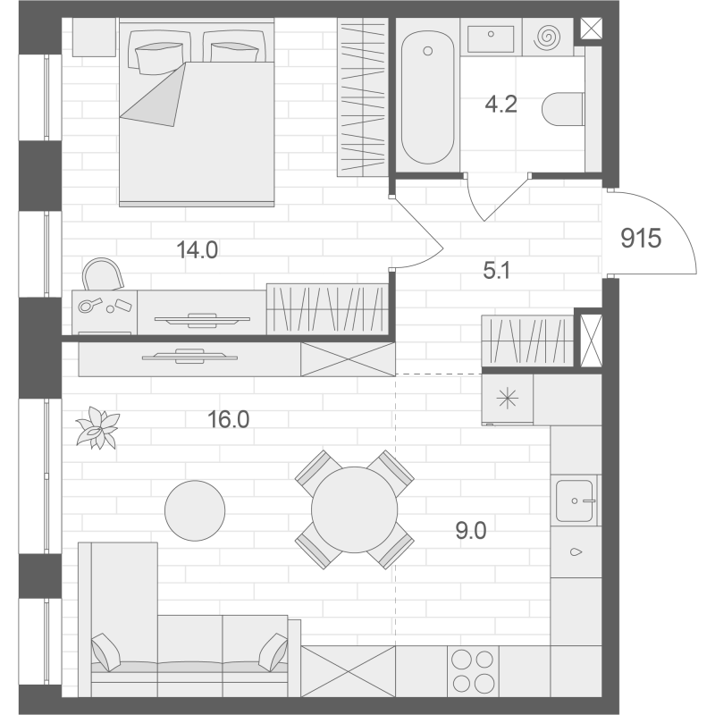 Продажа 1-комн квартиры в новостройке Москва г., Электрозаводская ул.,  к. 2