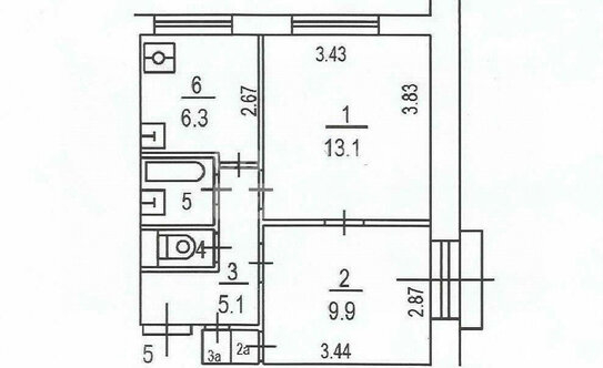 Продажа 2-комн квартиры на вторичном рынке улица Пырьева,  д. 12
