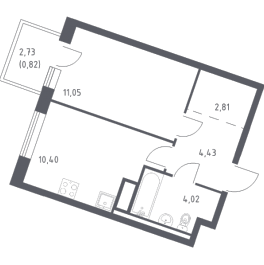 Продажа 1-комн квартиры в новостройке Лаголово д., Гатчинское ш.,  к. 1