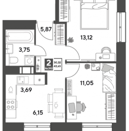 Продажа 2-комн квартиры в новостройке Пушкино г., Зелёная Роща ул., к. 12 Продажа 2-комн квартиры в новостройке Пушкино г., Зелёная Роща ул., к. 12