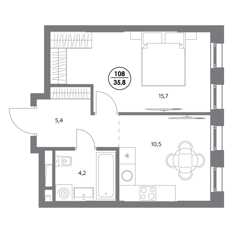 Продажа 1-комн квартиры в новостройке Москва г., Шоссейная ул.,  к. 1.4