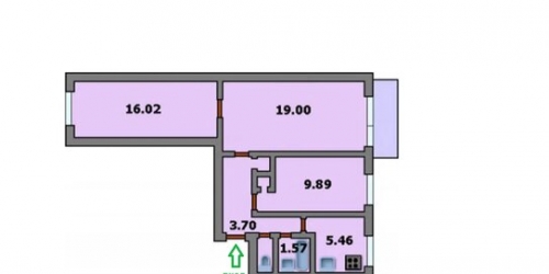 3-комн квартира ул Фабрициуса,  д. 6,  к. 1