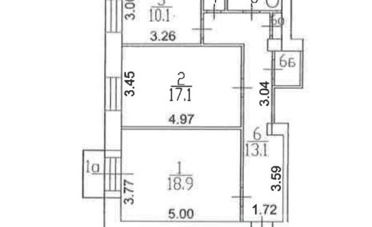 Продажа 2-комн квартиры на вторичном рынке улица Менжинского,  д. 5