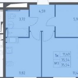 Продажа 1-комн квартиры на вторичном рынке Ям, ул Мезенцева,  д. 14