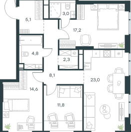 Продажа 3-комн квартиры в новостройке Москва г., Новопетровский проезд, к. 4 Продажа 3-комн квартиры в новостройке Москва г., Новопетровский проезд, к. 4