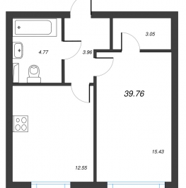 Продажа 1-комн квартиры в новостройке Кронштадт г., Цитадельское ш.,  к. 2