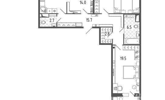 Продажа 3-комн квартиры на вторичном рынке Старообрядческая улица