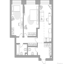 Продажа 2-комн квартиры в новостройке , Дубининская улица, 17