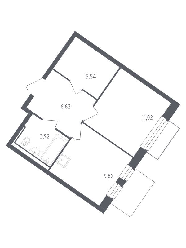 Продажа 1-комн квартиры в новостройке Лайково с., Лесная ул.,  к. 57