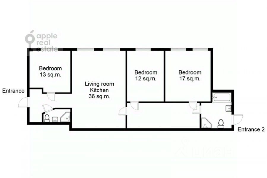 Продажа 4-комн квартиры на вторичном рынке Варсонофьевский переулок, 8С3
