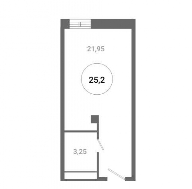 Планировка ЖК ГОРОД DAILY, 21.95 м2