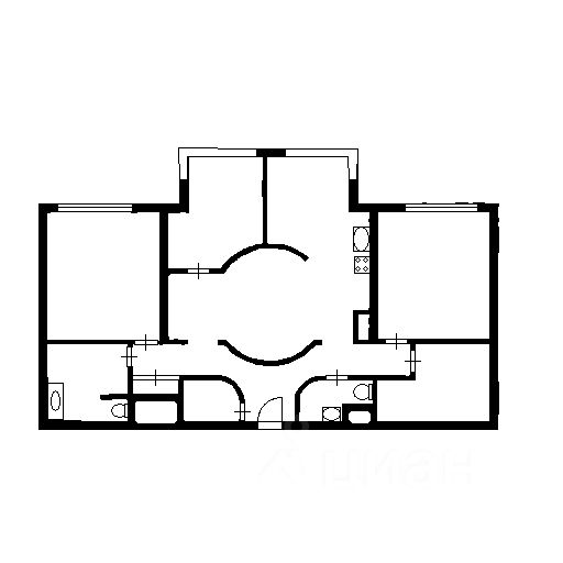 Аренда 4-комн квартиры на вторичном рынке Чапаевский переулок, 3