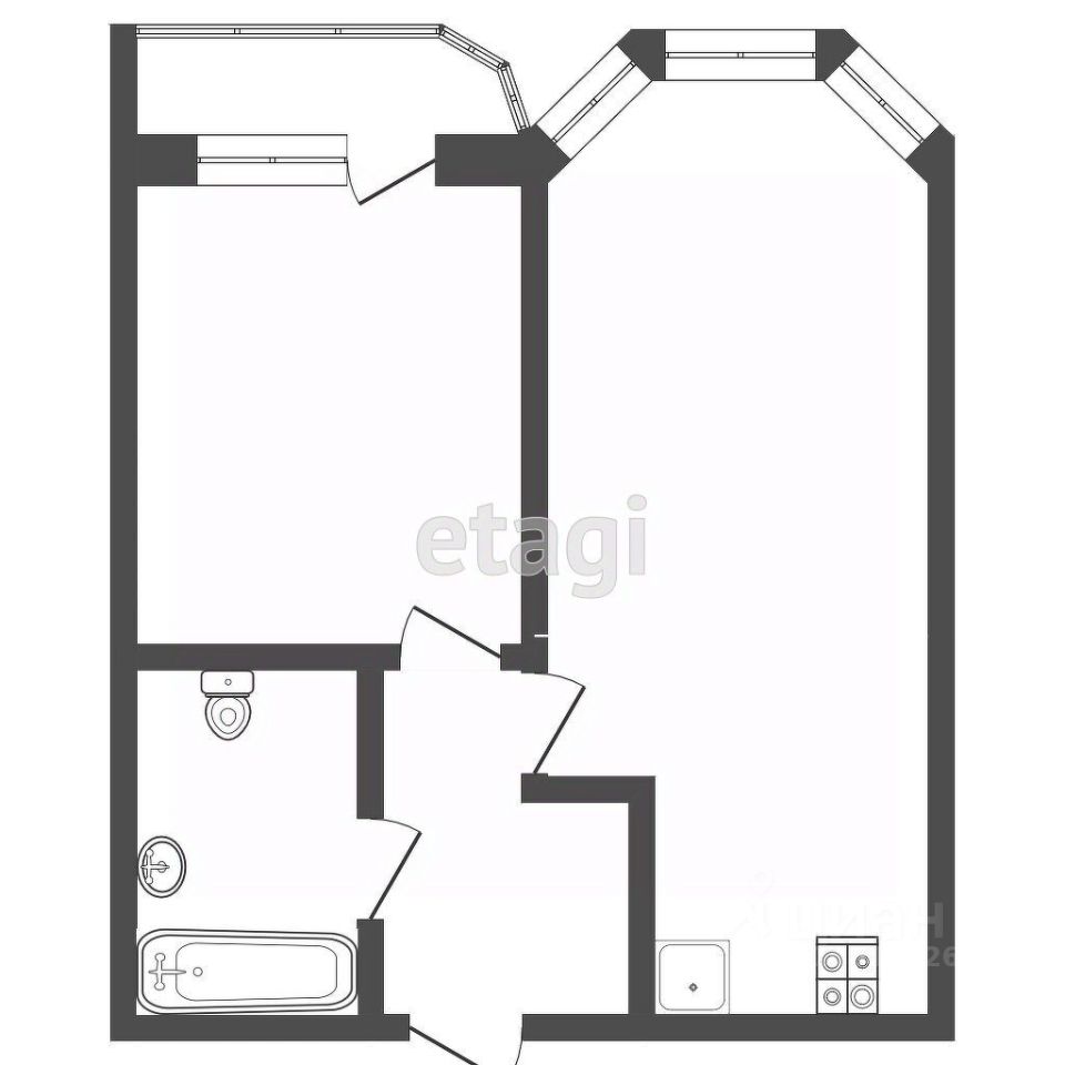 Продажа 1-комн квартиры на вторичном рынке имени К.А. Аверьянова мкр,  д. 25