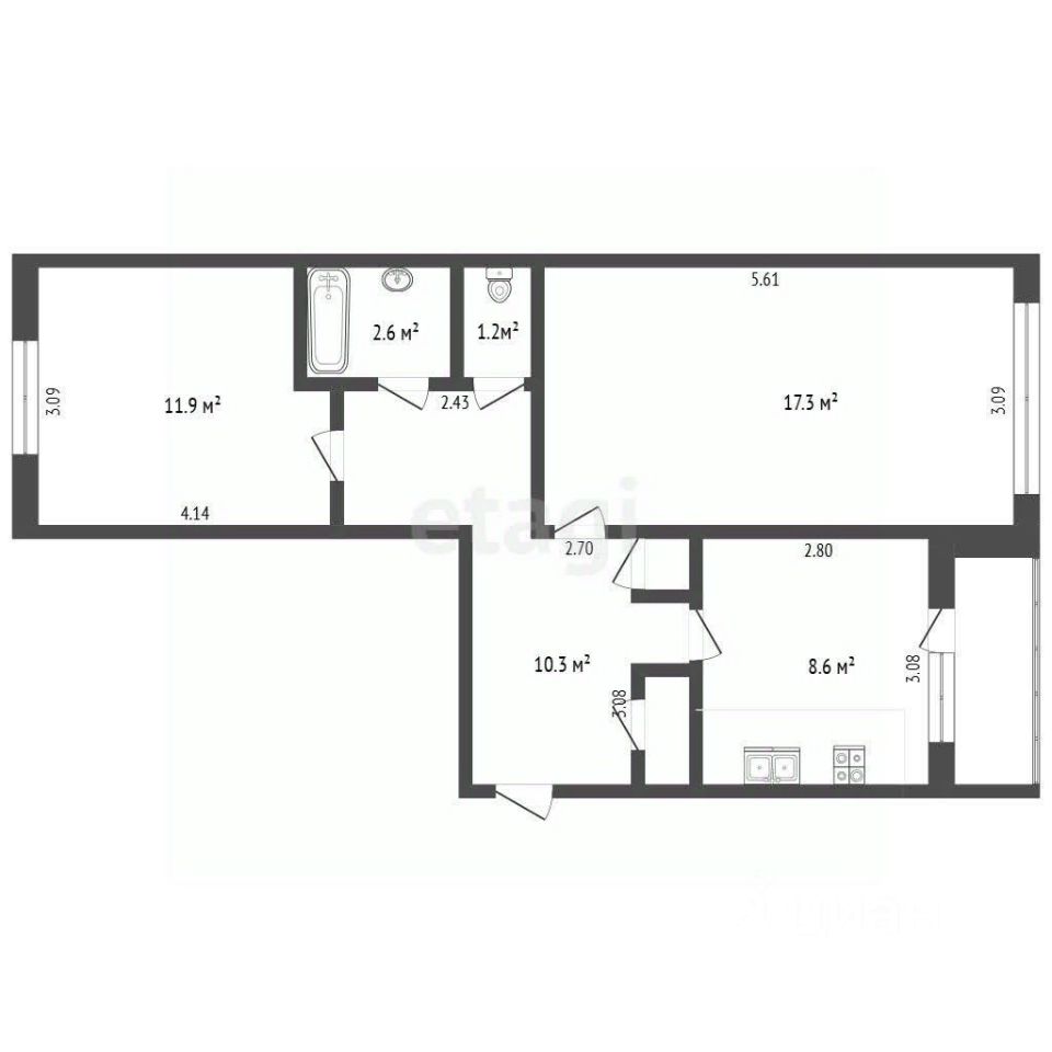 Продажа 2-комн квартиры на вторичном рынке Луховицы, Первомайская улица, 16
