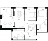 Продать Квартиры в новостройке Москва г., Ярцевская ул.   1