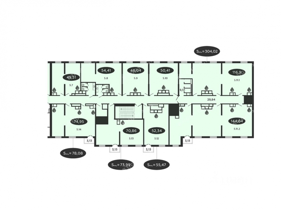 Продажа офиса Коломяжский пр-кт,  д. 19