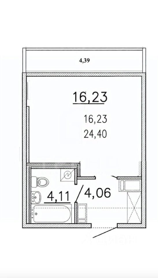 Продажа студии Мурино, улица Екатерининская, 3/4