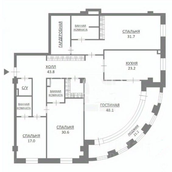 Продажа 4-комн квартиры на вторичном рынке переулок Хилков, 1