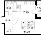 Продать Квартиры в новостройке Парголово п., Михайловская дор.   6