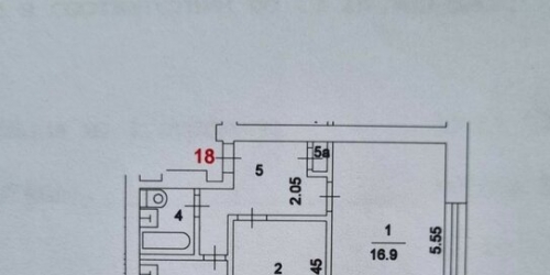 2-комн квартира Саввинский Б. пер,  д. 16