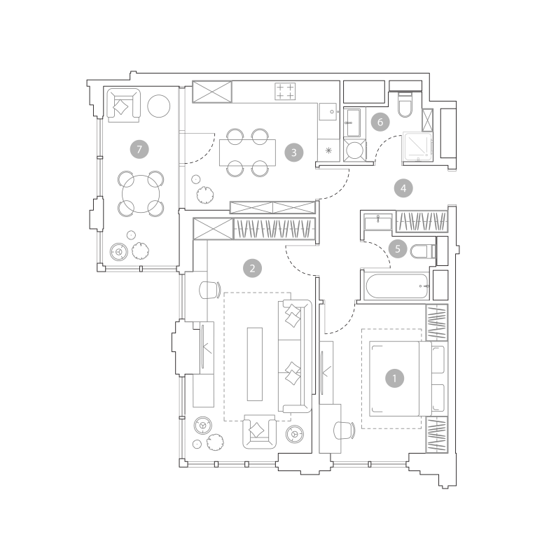 Продажа 2-комн квартиры в новостройке Москва г., Миклухо-Маклая ул.,  к. 1