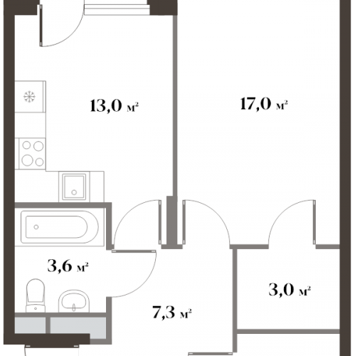 1-комн квартира Красногорск г., Новая Московская ул.,  к. 1