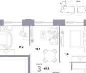 Продать Квартиры в новостройке ул Иловайская  3 7