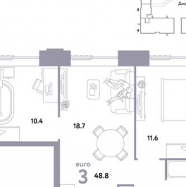 Продажа 3-комн квартиры в новостройке ул Иловайская,  д. 3,  к. 7
