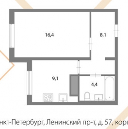 Продажа 1-комн квартиры на вторичном рынке Ленинский пр-кт,  д. 57,  к. 1