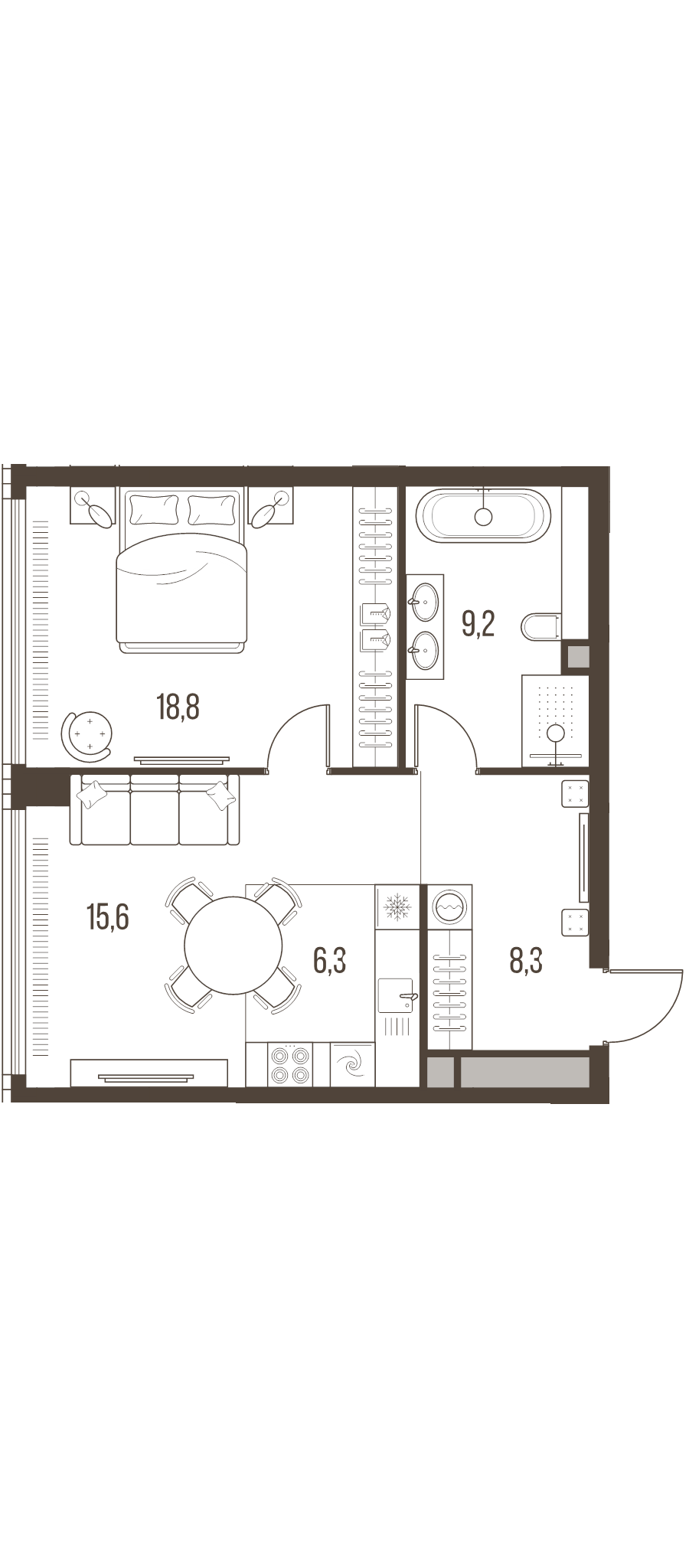 Продажа 1-комн квартиры в новостройке Москва г., Летниковская ул.,  к. 4