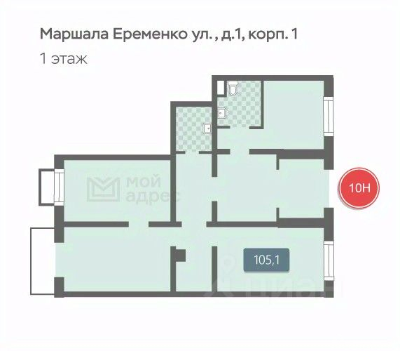 Продажа ПСН ул Маршала Ерёменко,  д. 1,  к. 1