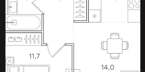 1-комн квартира Москва г., Открытое ш.,  к. 6