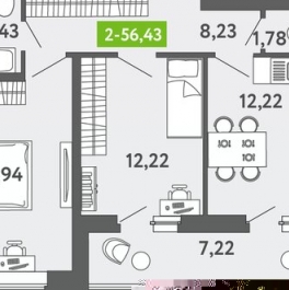 Продажа 2-комн квартиры на вторичном рынке улица Лагоды,  д. 5