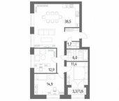 Продать Квартиры вторичка улица Академика Константинова  1 к1 с1 