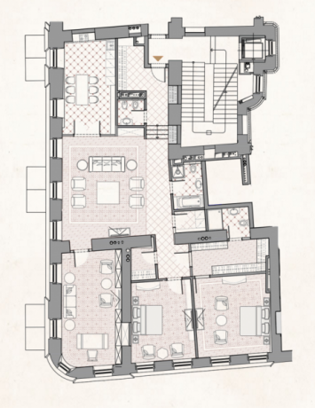 Планировка ЖК Особняк Кушелева-Безбородко,  м2
