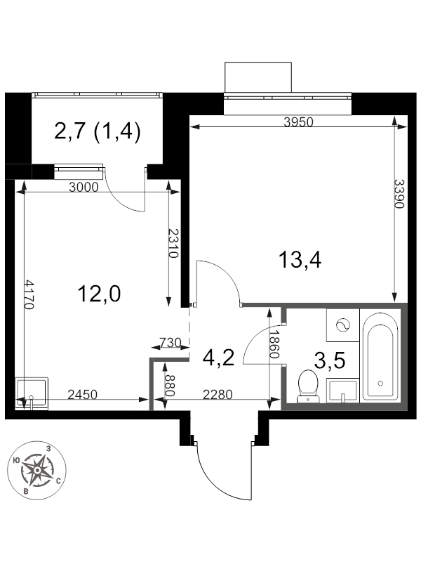 Продажа 1-комн квартиры в новостройке Московский пос., Красулинская ул.,  к. 1