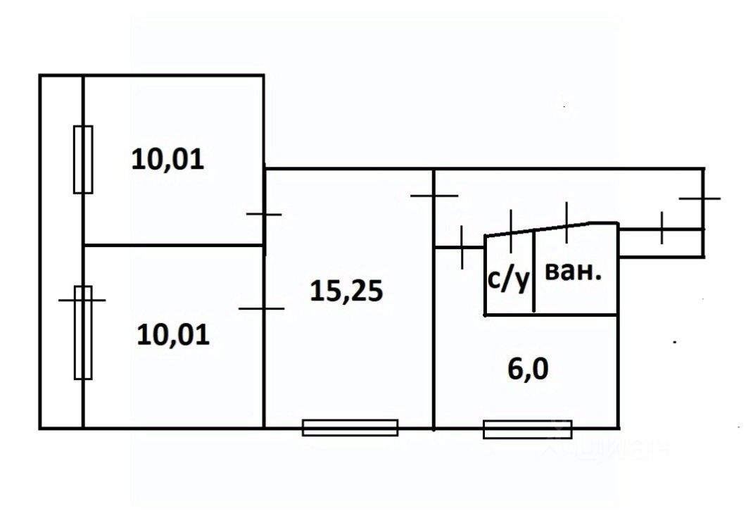 Продажа 3-комн квартиры на вторичном рынке улица Белы Куна, 23