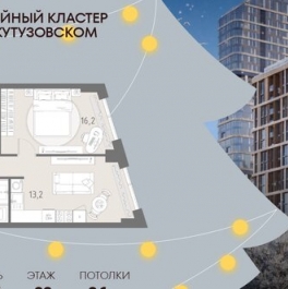 Продажа 2-комн квартиры в новостройке Верейская улица,  д. 23