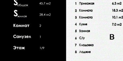 2-комн квартира Ириновский проспект, 17К3