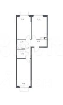 Продажа 2-комн квартиры на вторичном рынке Мирный пгт, улица Свободы, 4