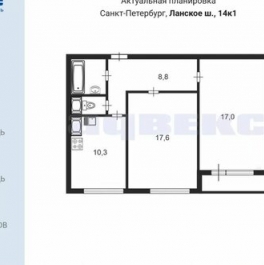 Продажа 2-комн квартиры на вторичном рынке Ланское ш,  д. 14,  к. 1